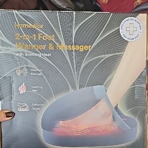 Homedics Blue Foot Warmer and Massager brand New!